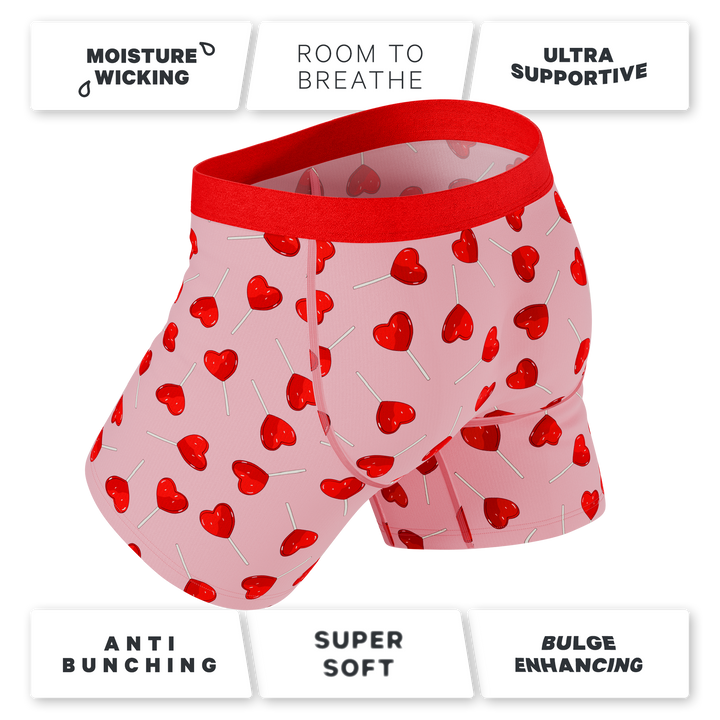 The Suckered In | Heart Lollipop Ball Hammock® Pouch Underwear