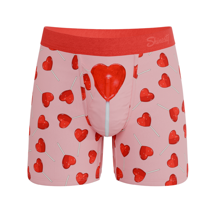The Suckered In | Heart Lollipop Ball Hammock® Pouch Underwear With Fly