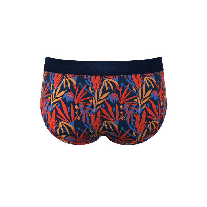 Shinesty "San Diego Sunrise" Tropical Foliage Briefs with Ball Hammock® Pouch