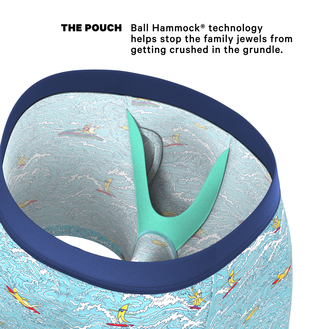 Shinesty "Surfin' Turf" Surfer Ball Hammock® Pouch Underwear with Fly