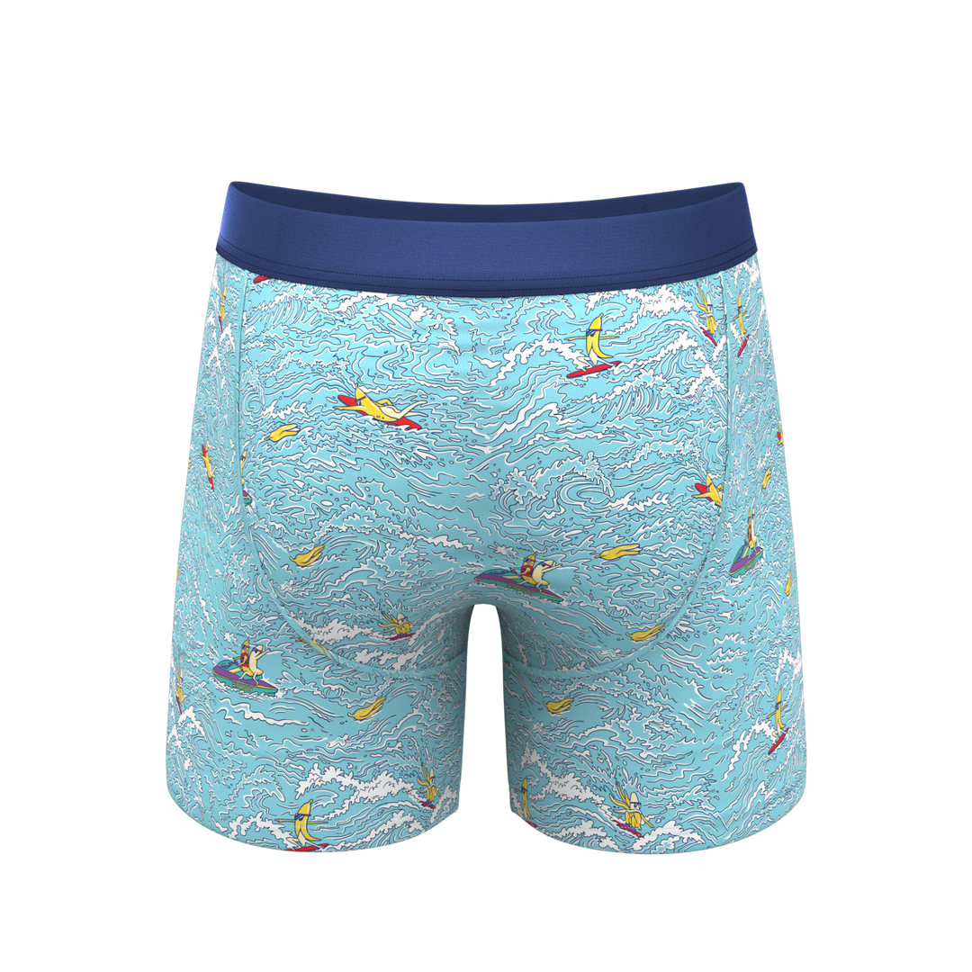 Shinesty "Surfin' Turf" Surfer Ball Hammock® Pouch Underwear with Fly