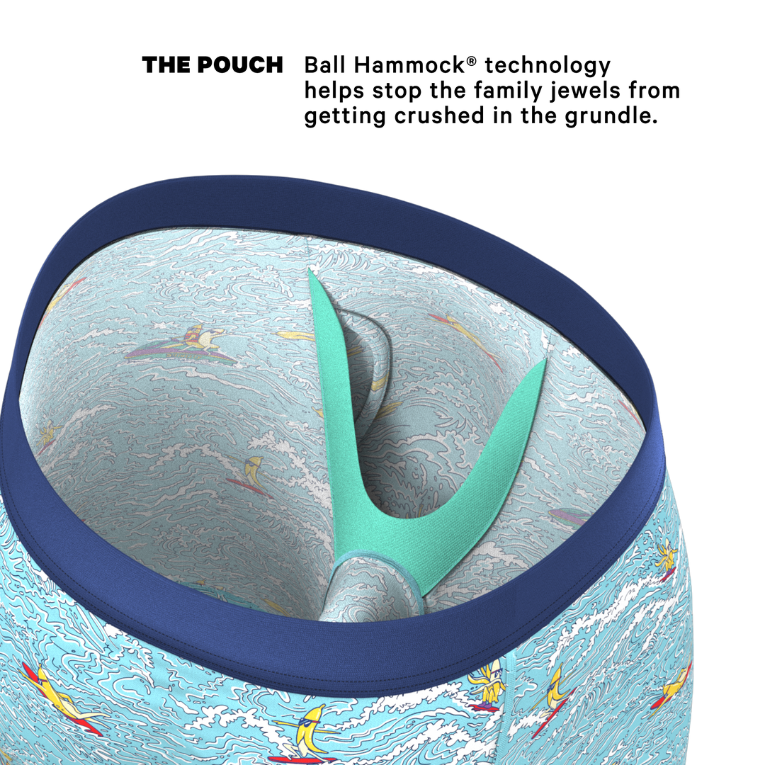 Surfin' Turf: Long Leg Ball Hammock® Pouch Underwear with Fly