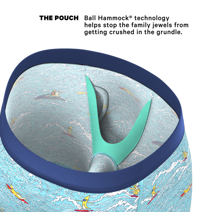 Surfin' Turf: Long Leg Ball Hammock® Pouch Underwear with Fly