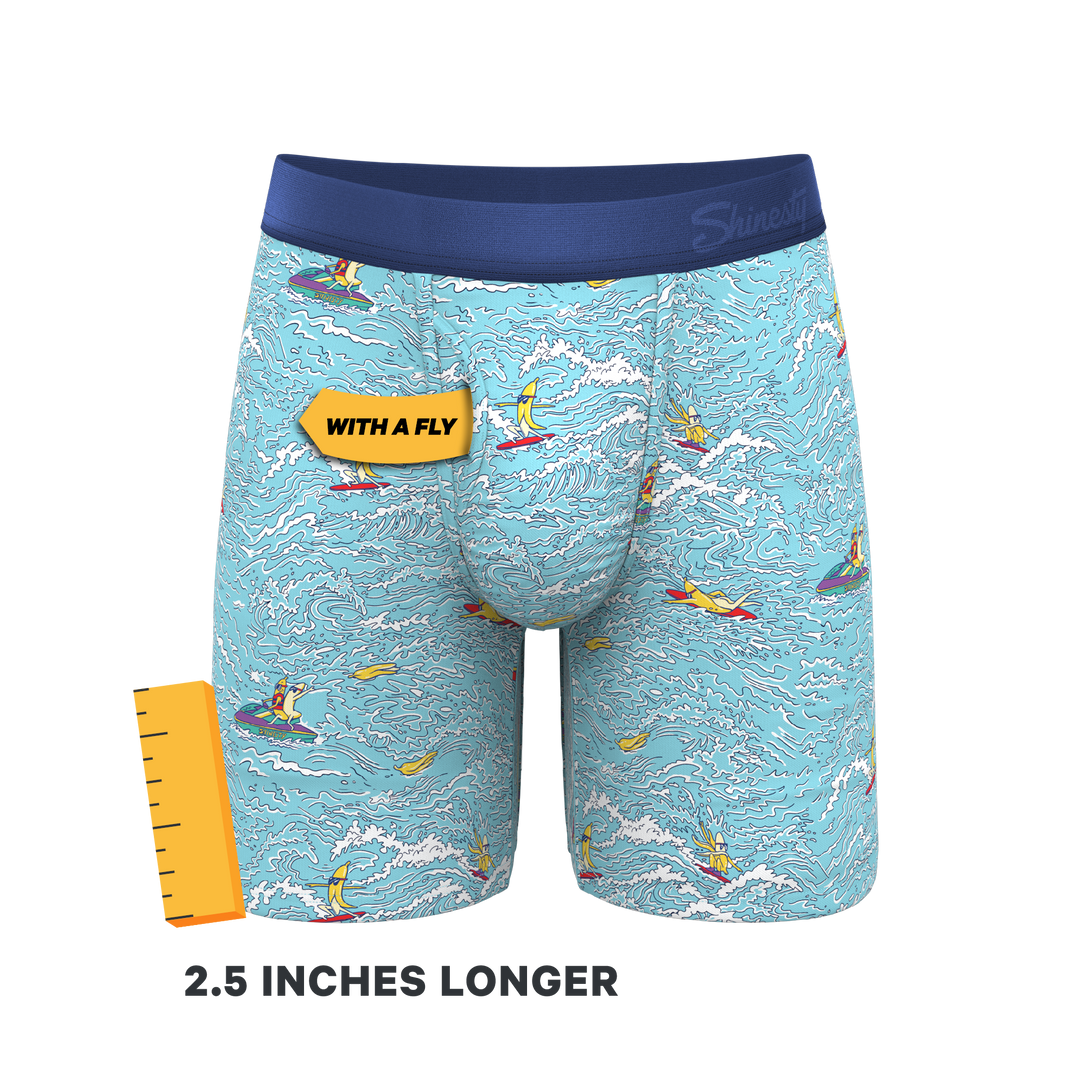 Surfin' Turf: Long Leg Ball Hammock® Pouch Underwear with Fly