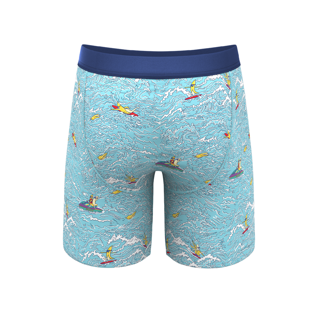 Surfin' Turf: Long Leg Ball Hammock® Pouch Underwear with Fly