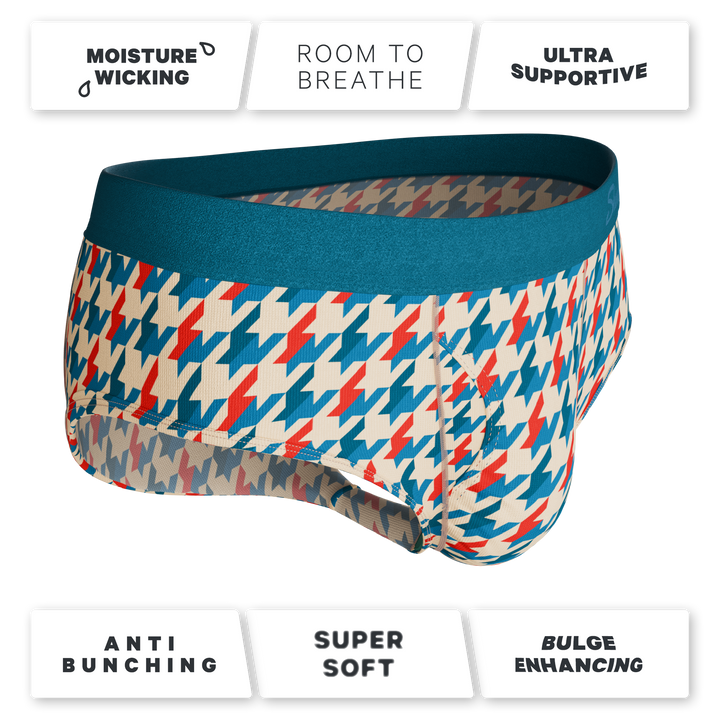 The Swanky | Retro Houndstooth Ball Hammock® Pouch Underwear Briefs