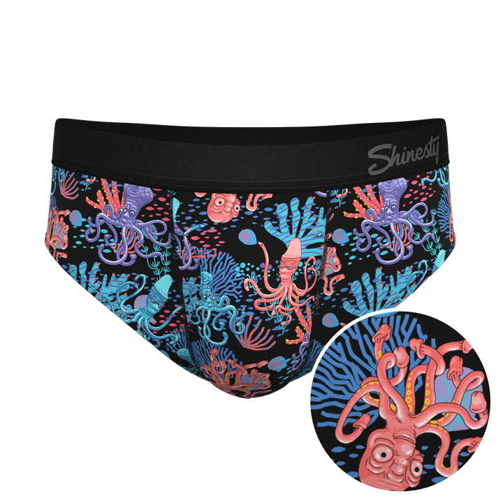 The Swollen Tentacles Octopus Ball Hammock® Briefs - Shinesty Pouch Underwear