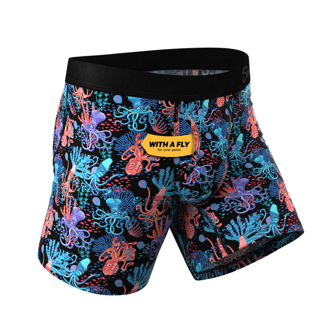 Shinesty "The Swollen Tentacles" Octopus Ball Hammock® Pouch Underwear With Fly