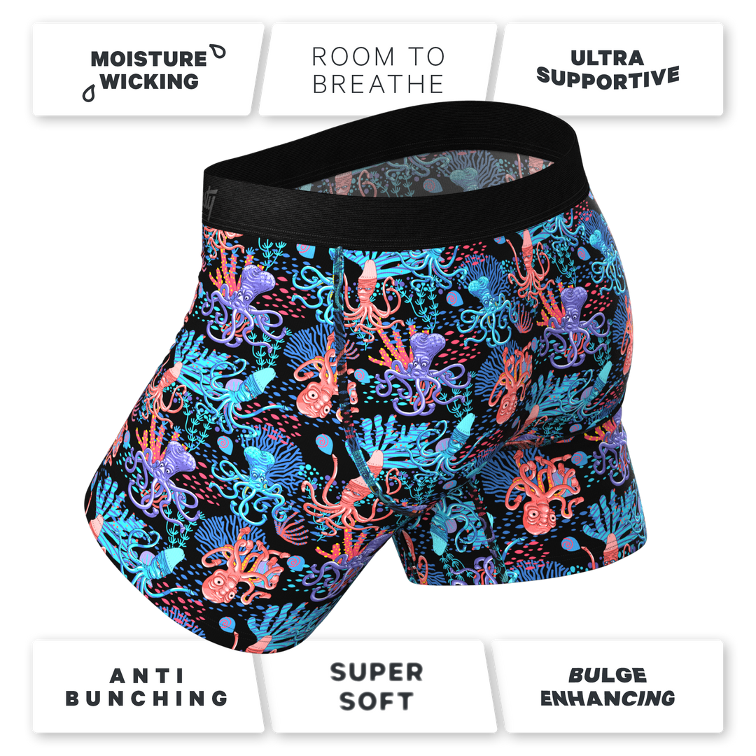 Shinesty "The Swollen Tentacles" Octopus Ball Hammock® Pouch Underwear With Fly