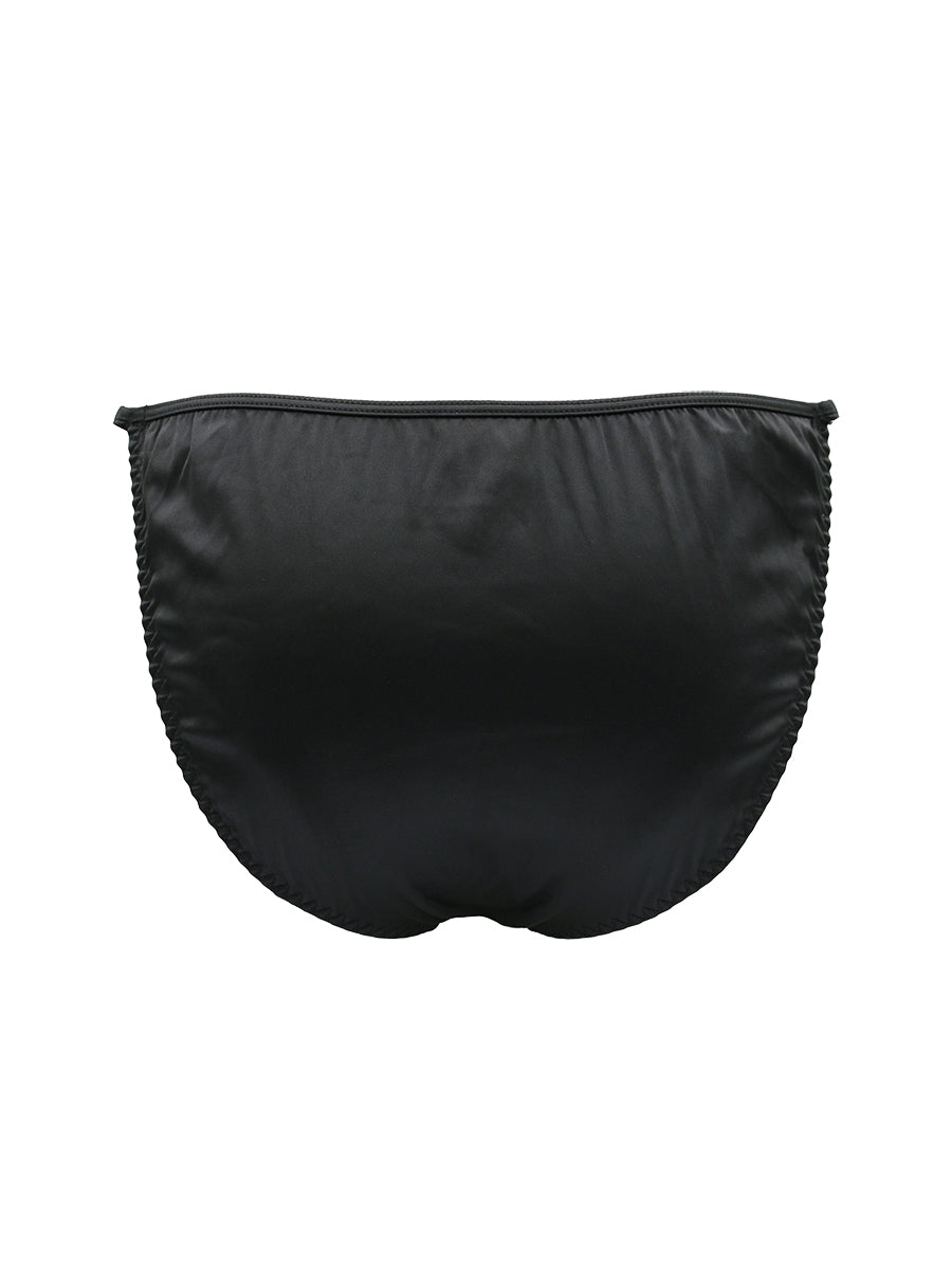 Body Aware Daydream String Tanga in black – men's o-ring adjustable tanga underwear