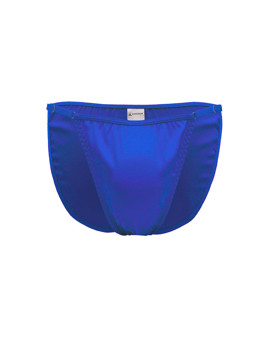 Body Aware Daydream String Tanga in blue – men's o-ring adjustable tanga underwear