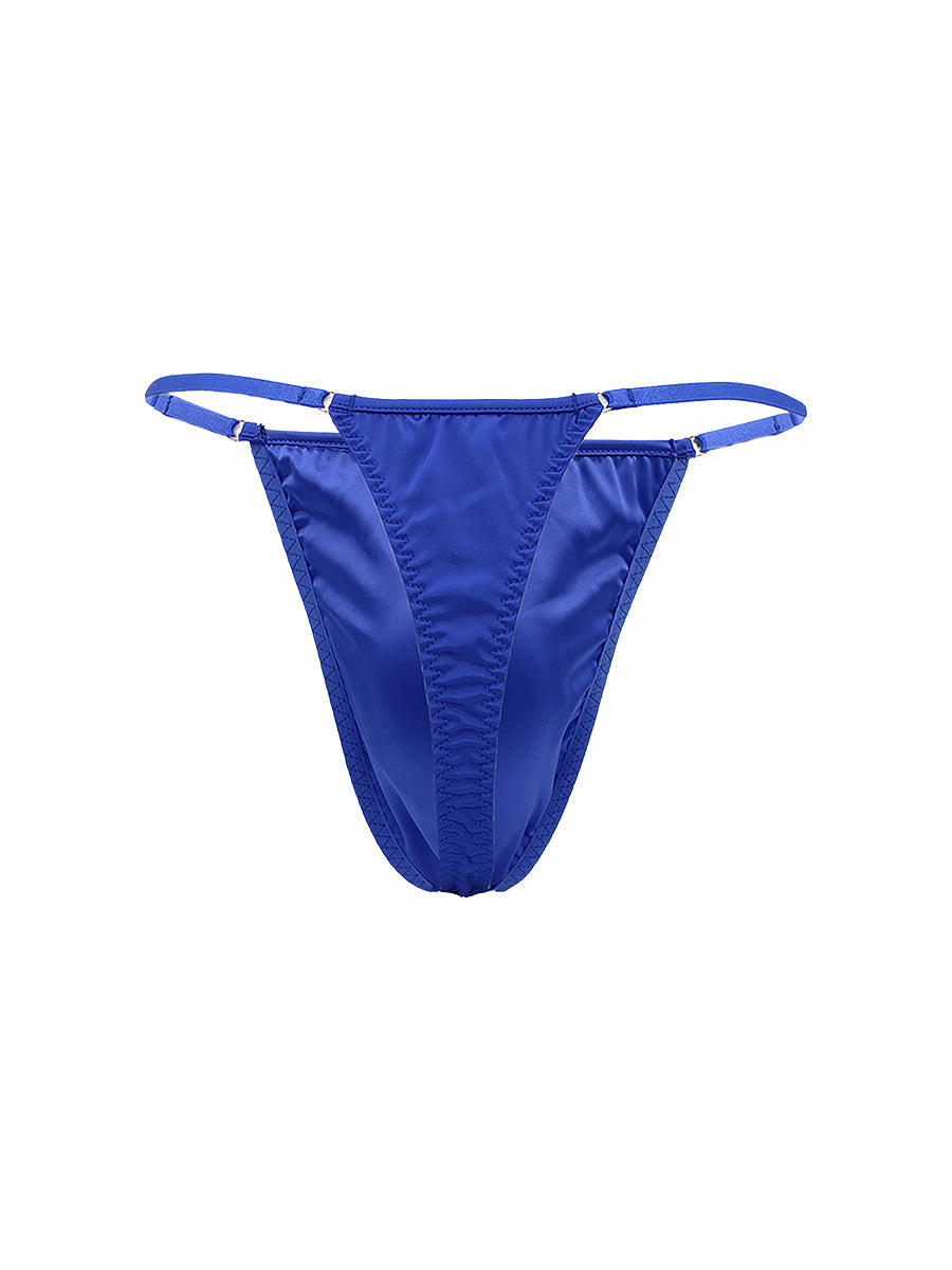Body Aware Daydream String Thong in blue – men's o-ring adjustable string thong