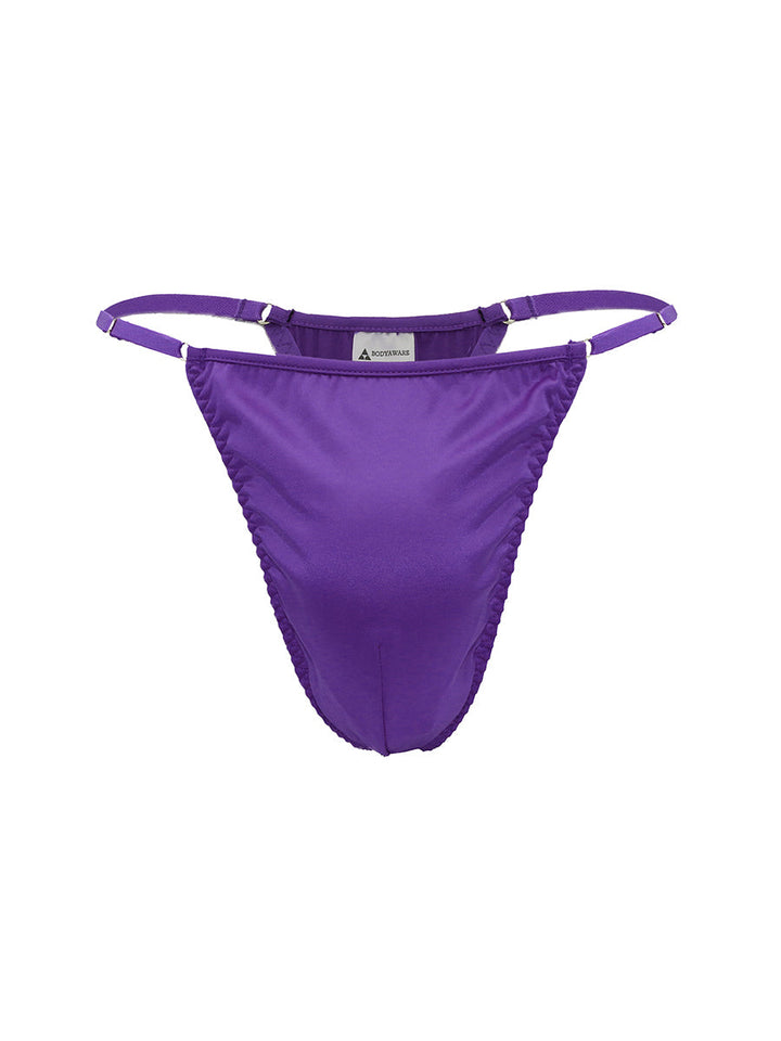 Body Aware Daydream String Thong in purple – men's o-ring adjustable string thong