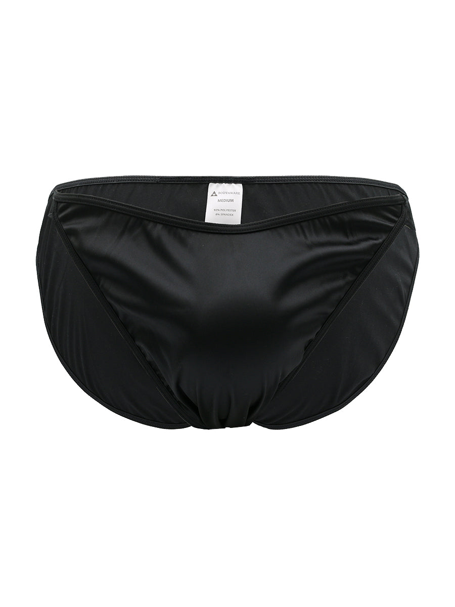 Body Aware Daydream Brief in black – men's silky seamless lightweight underwear brief
