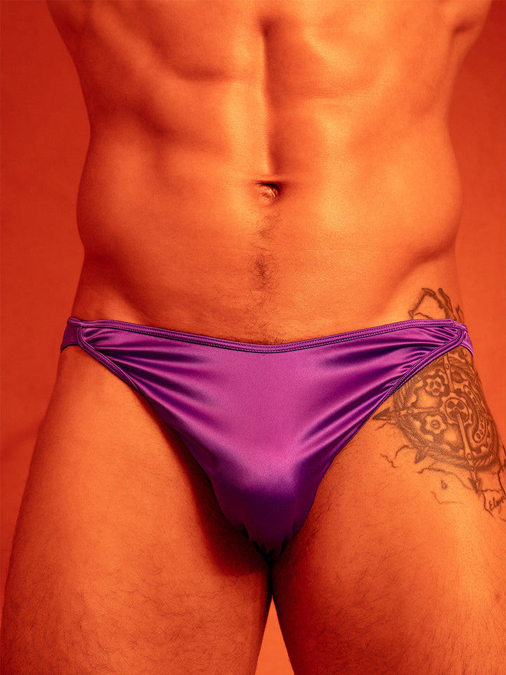 Body Aware Daydream Brief in purple – men's silky seamless lightweight underwear brief