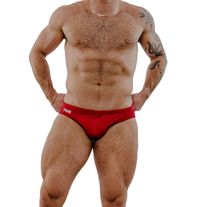 THK MonoChromatica Maroon - Men’s Low-Rise Swim Brief