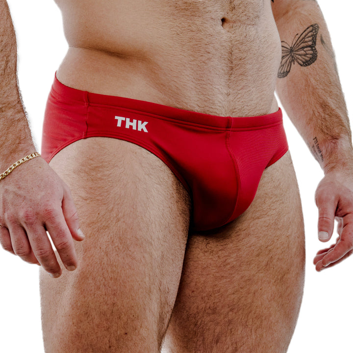 THK MonoChromatica Maroon - Men’s Low-Rise Swim Brief