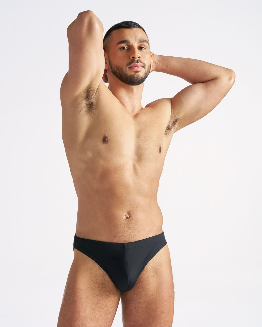 TEAMM8 Arena Bikini Swim Brief — Black Men's High Hip Swimwear