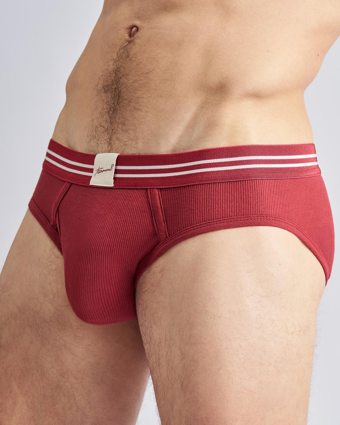MVP Ribbed Brief - Maroon