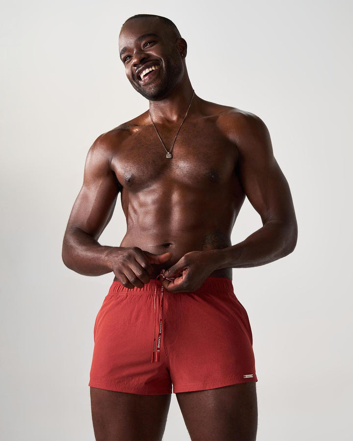 TEAMM8 Statement Men's Swim Short - Terracotta
