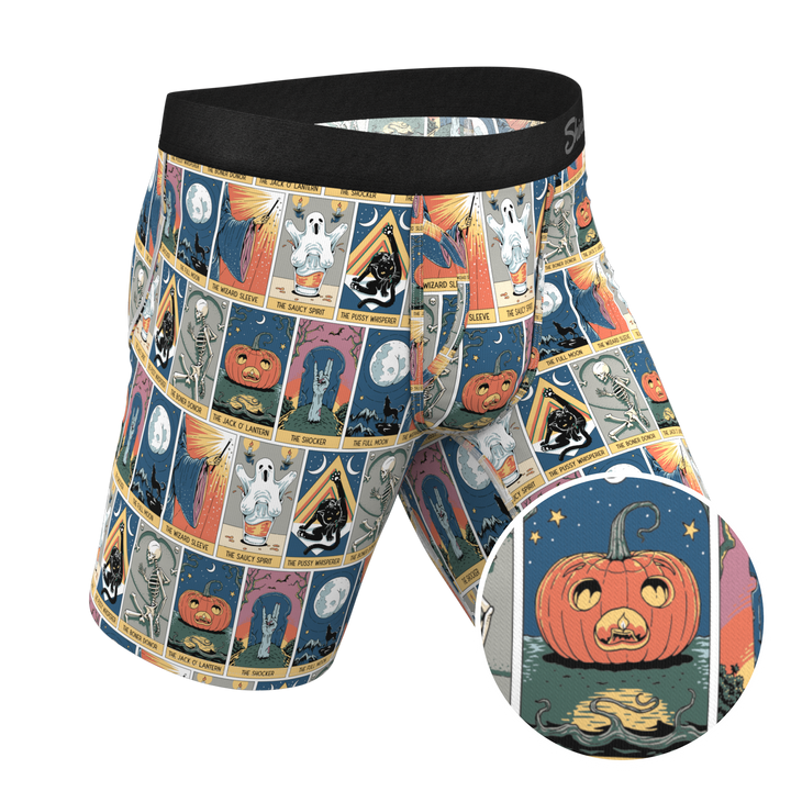 Shinesty "The Taboo" Tarot Cards Long Leg Ball Hammock® Pouch Boxer Briefs w/ Fly