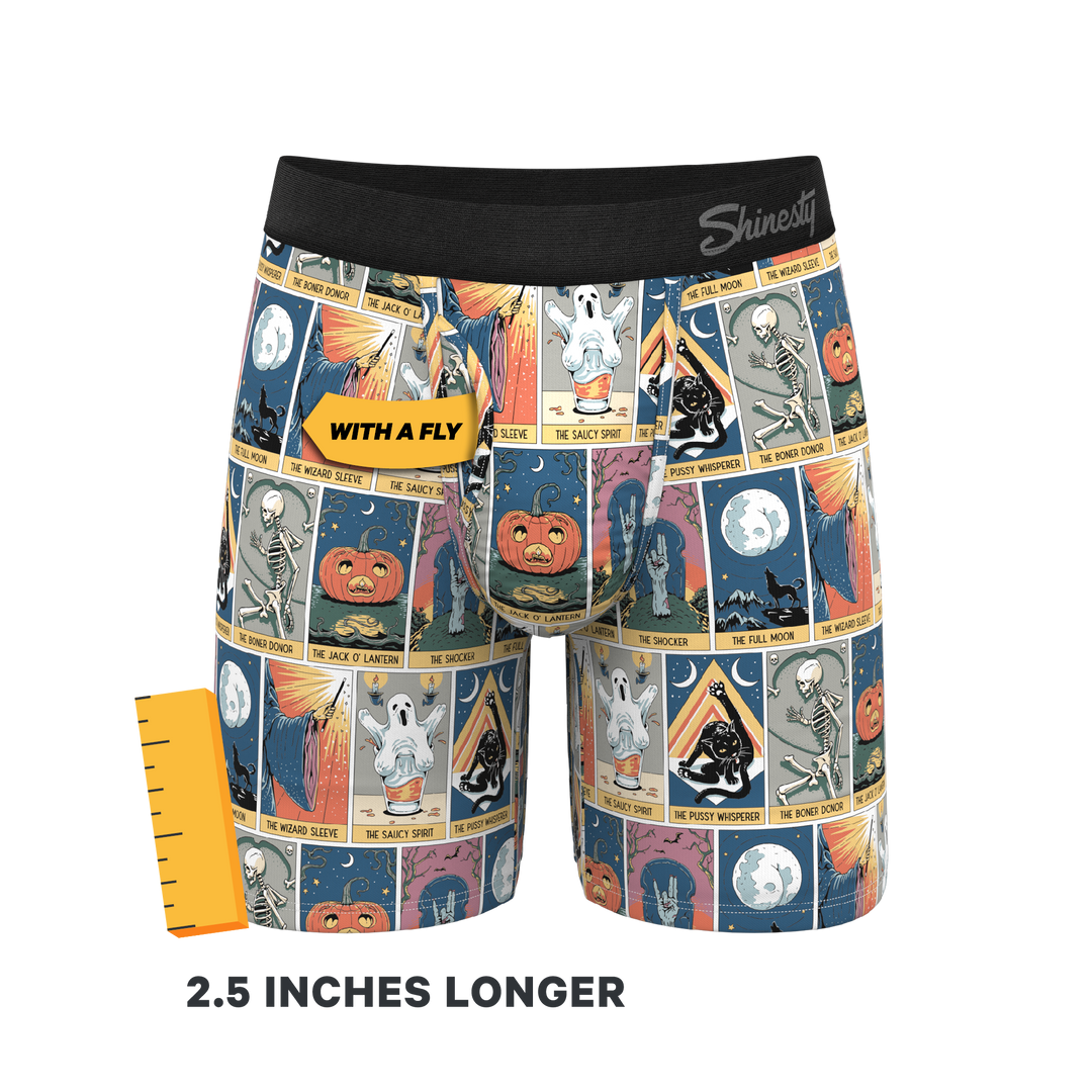 Shinesty "The Taboo" Tarot Cards Long Leg Ball Hammock® Pouch Boxer Briefs w/ Fly