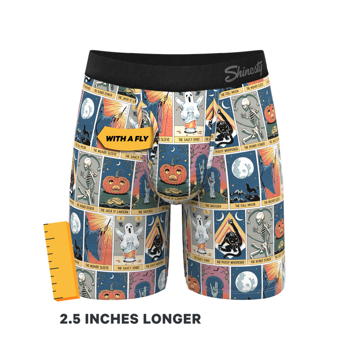 Shinesty "The Taboo" Tarot Cards Long Leg Ball Hammock® Pouch Boxer Briefs w/ Fly