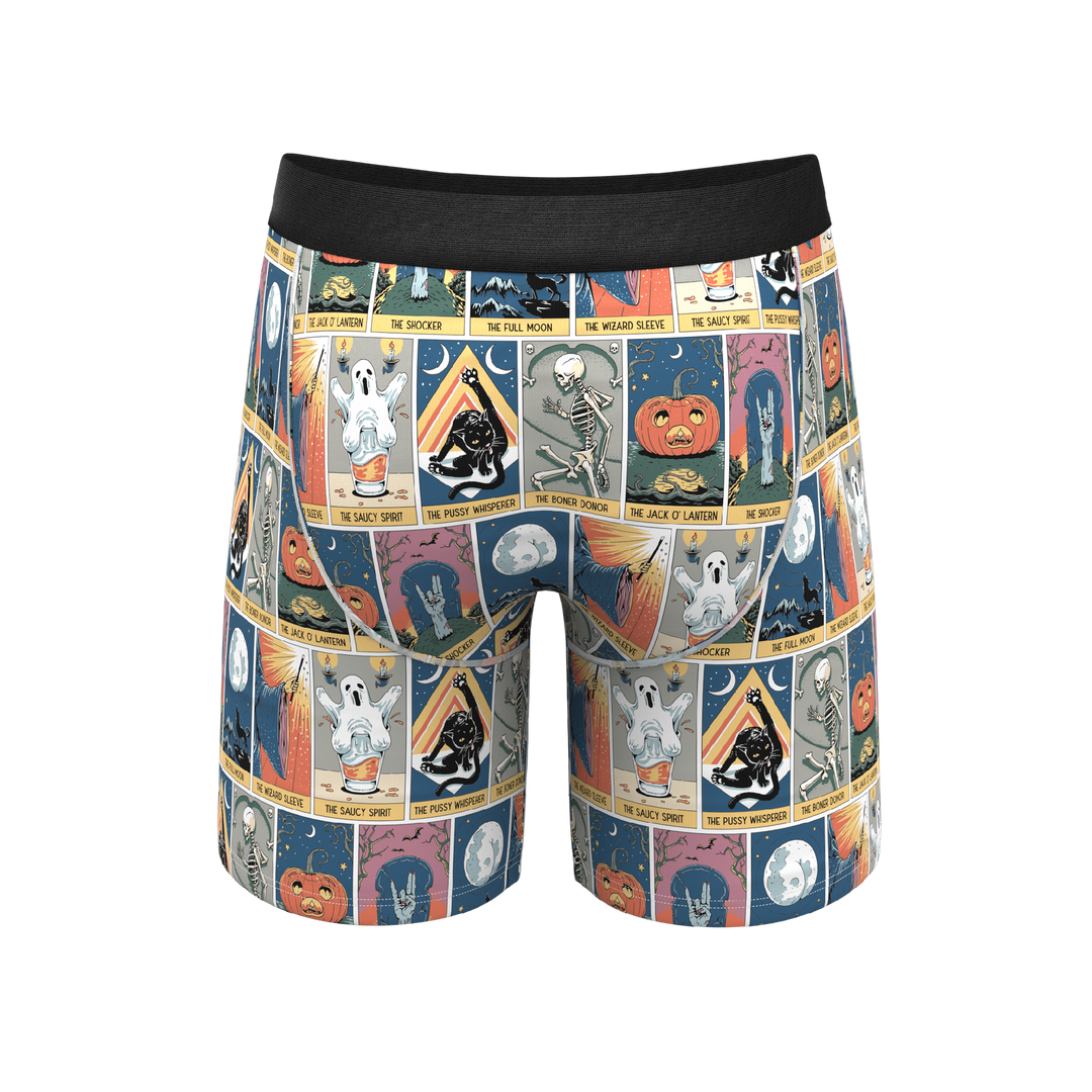 Shinesty "The Taboo" Tarot Cards Long Leg Ball Hammock® Pouch Boxer Briefs w/ Fly