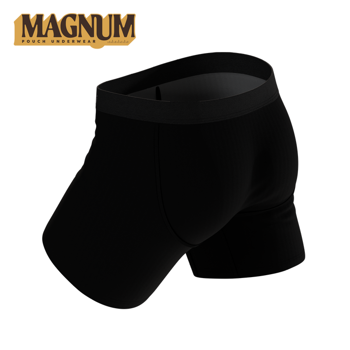 Threat Level Midnight: Black Ball Hammock® Magnum Big Pouch Boxer Briefs