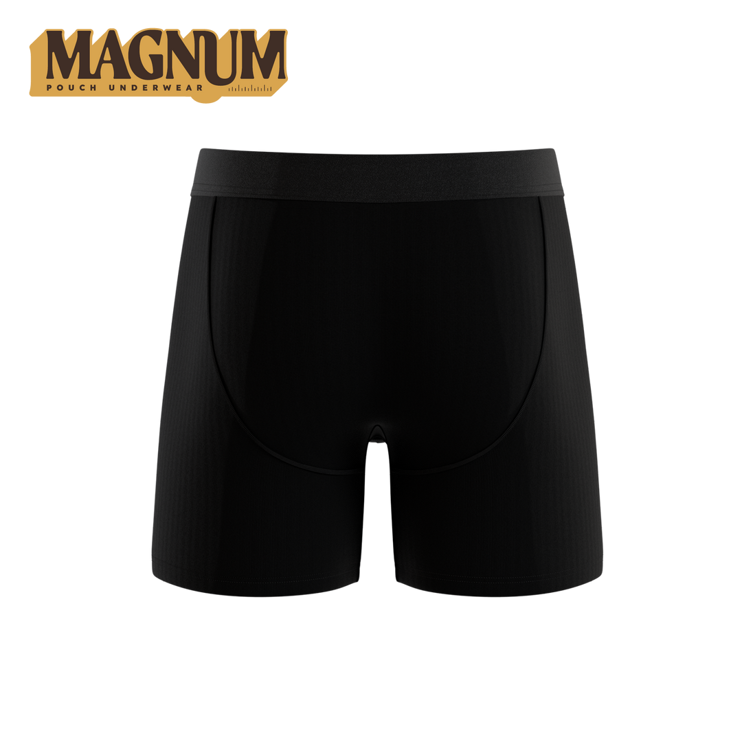 Threat Level Midnight: Black Ball Hammock® Magnum Big Pouch Boxer Briefs