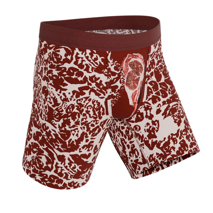 Shinesty The Tomahawk Meat Print Long Leg Ball Hammock® Underwear