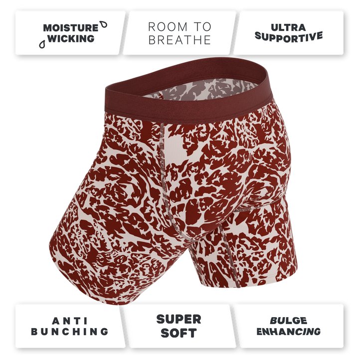 Shinesty The Tomahawk Meat Print Long Leg Ball Hammock® Underwear