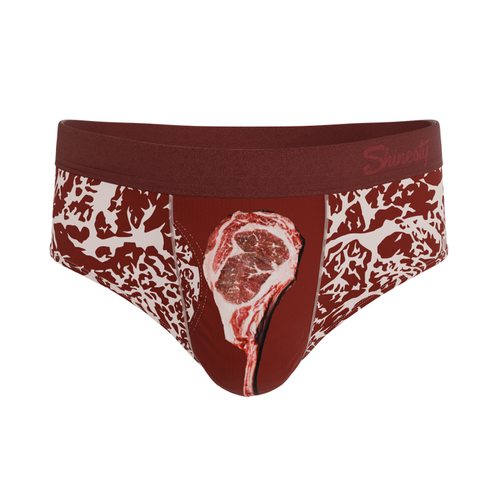 Shinesty Tomahawk Ball Hammock® Pouch Briefs | Marbled Meat Print