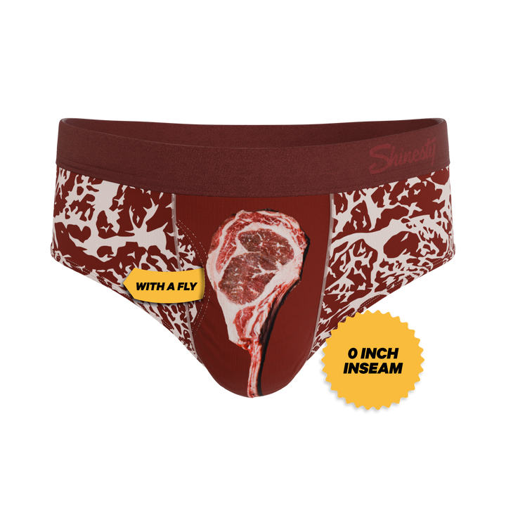 Shinesty Tomahawk Ball Hammock® Pouch Briefs | Marbled Meat Print