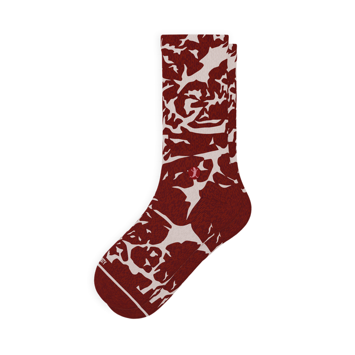 The Tomahawk | Funny Marbled Meat Steak Print Heel Hammock™ Crew Socks