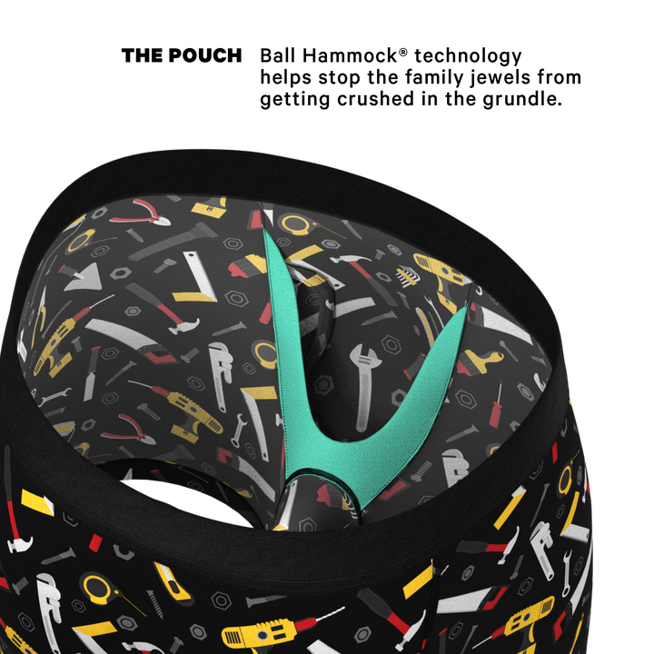 The Tool Belt Hammer and Tools Boxer Briefs with Ball Hammock® Pouch & Fly