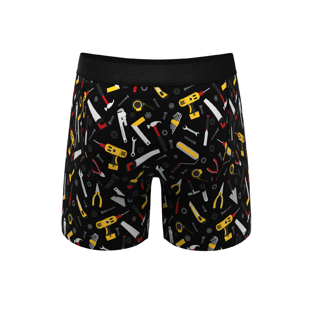 The Tool Belt Hammer and Tools Boxer Briefs with Ball Hammock® Pouch & Fly