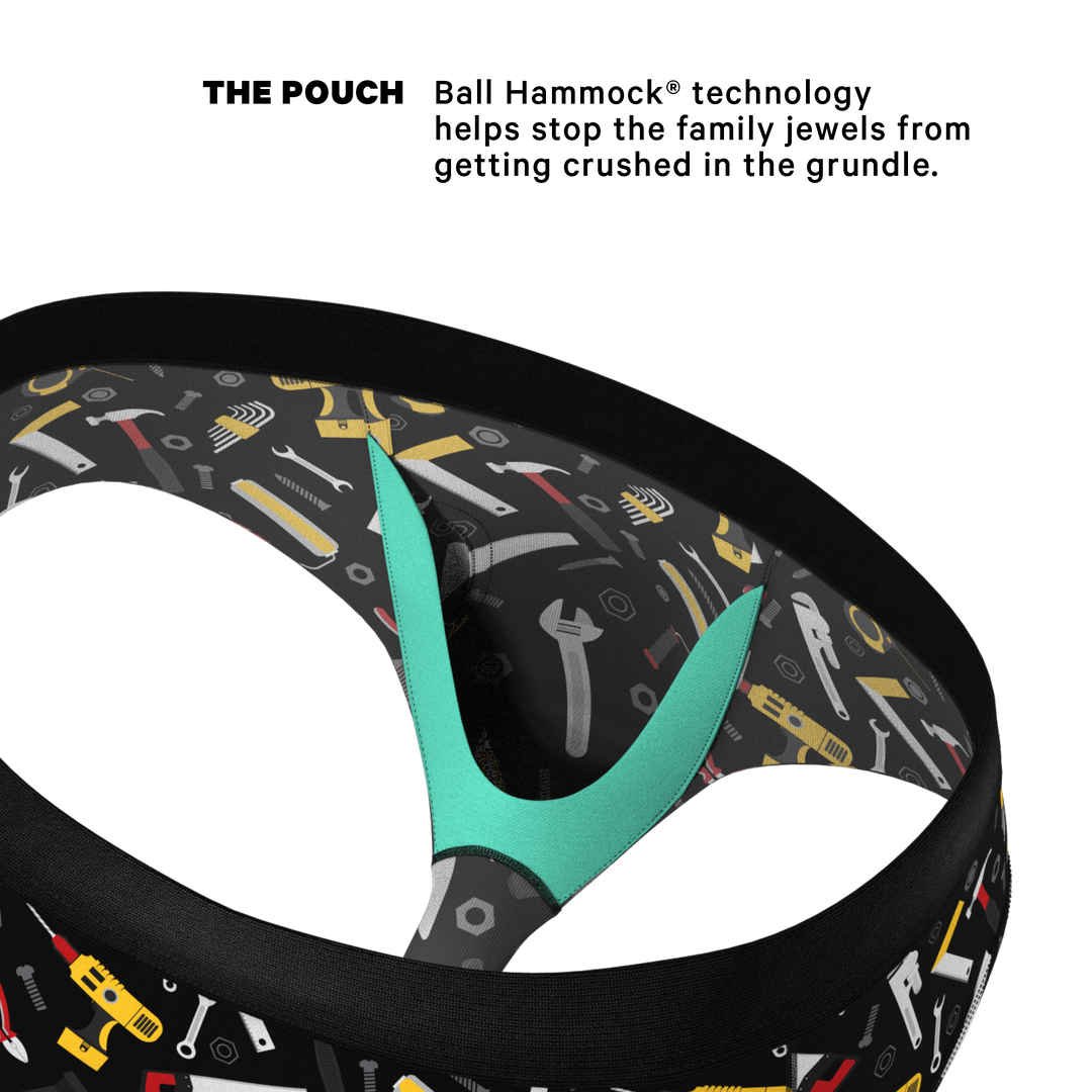 The Tool Belt Briefs | Hammer and Tools Ball Hammock® Pouch Underwear