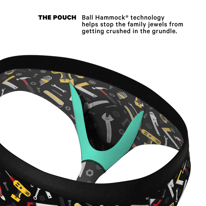 The Tool Belt Briefs | Hammer and Tools Ball Hammock® Pouch Underwear