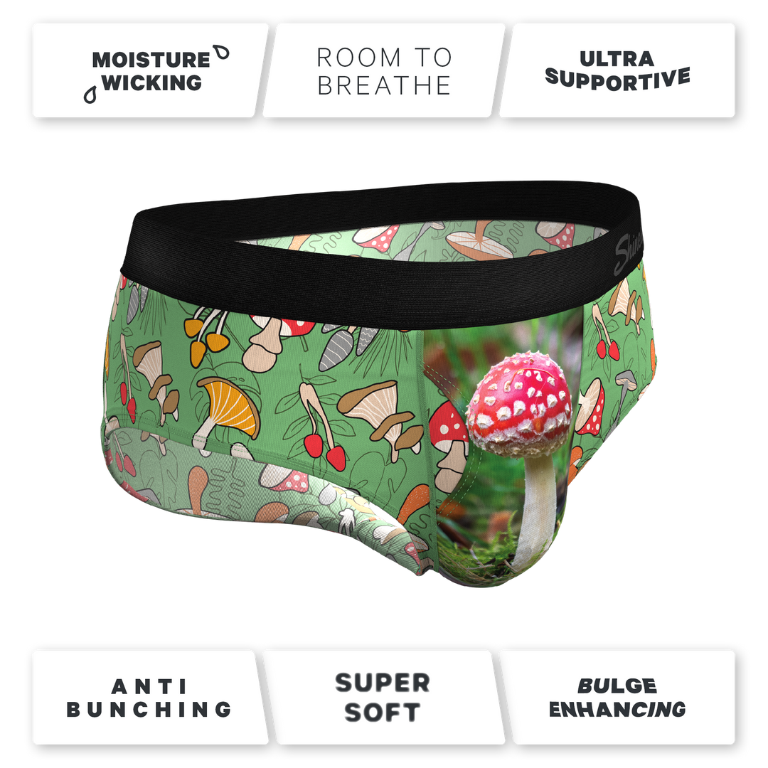The Trip Advisor Mushroom Ball Hammock® Briefs - Shinesty Pouch Underwear