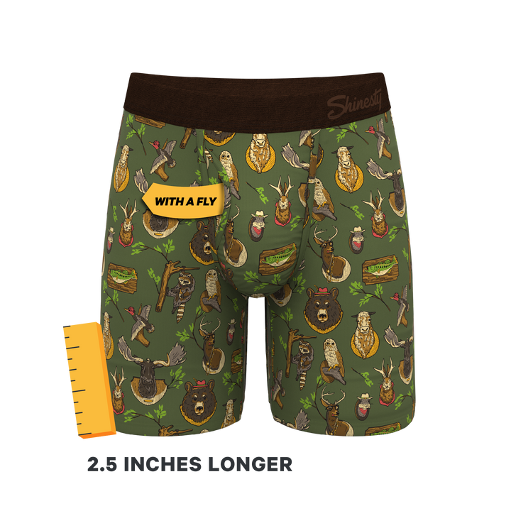 Shinesty "The Trophy Life" Taxidermy Long Leg Ball Hammock® Pouch Underwear With Fly