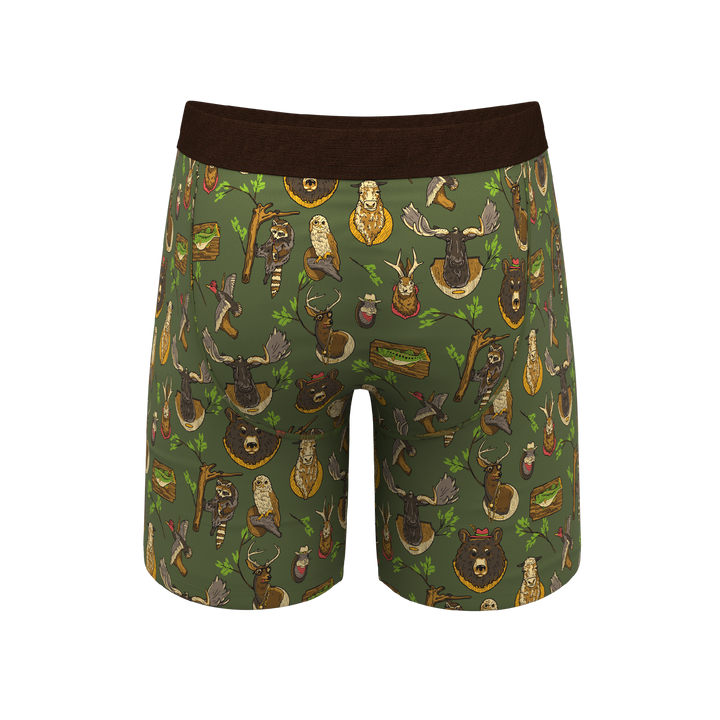 Shinesty "The Trophy Life" Taxidermy Long Leg Ball Hammock® Pouch Underwear With Fly