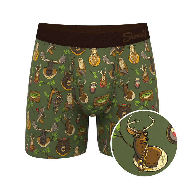 Shinesty "The Trophy Life" Taxidermy Ball Hammock® Pouch Boxer Briefs (Standard Length)
