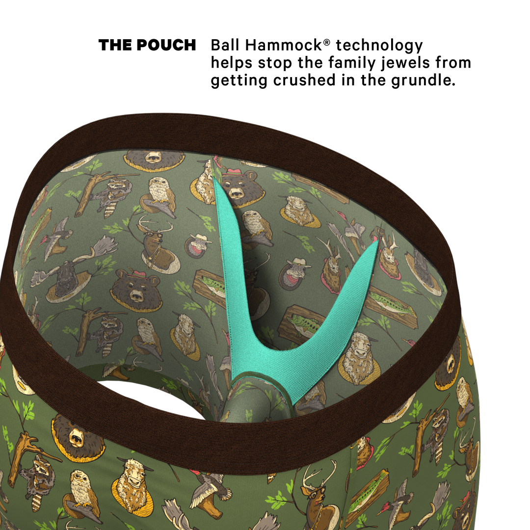 Shinesty "The Trophy Life" Taxidermy Ball Hammock® Pouch Boxer Briefs (Standard Length)