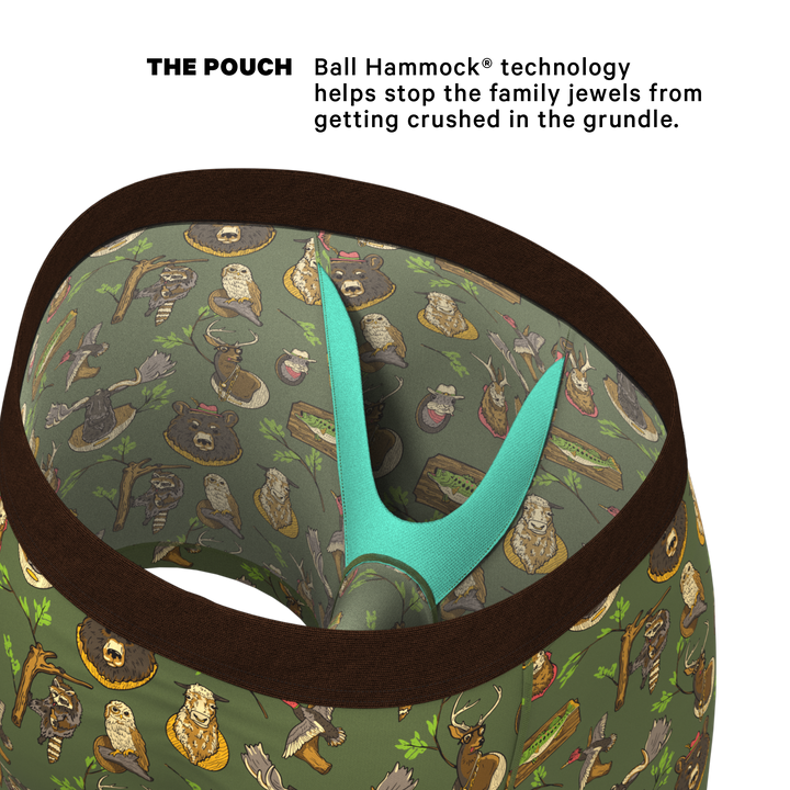 Shinesty "The Trophy Life" Taxidermy Ball Hammock® Pouch Boxer Briefs (Standard Length)