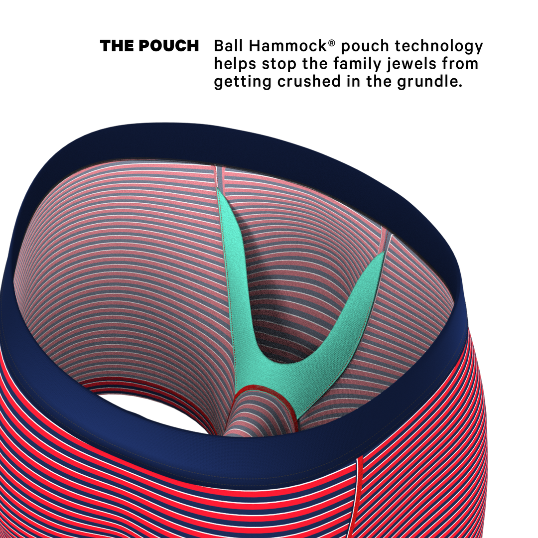 The US of A: Patriotic USA Stripe Underwear with Ball Hammock® Pouch