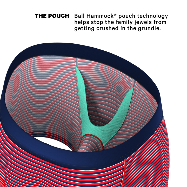 The US of A: Patriotic USA Stripe Underwear with Ball Hammock® Pouch