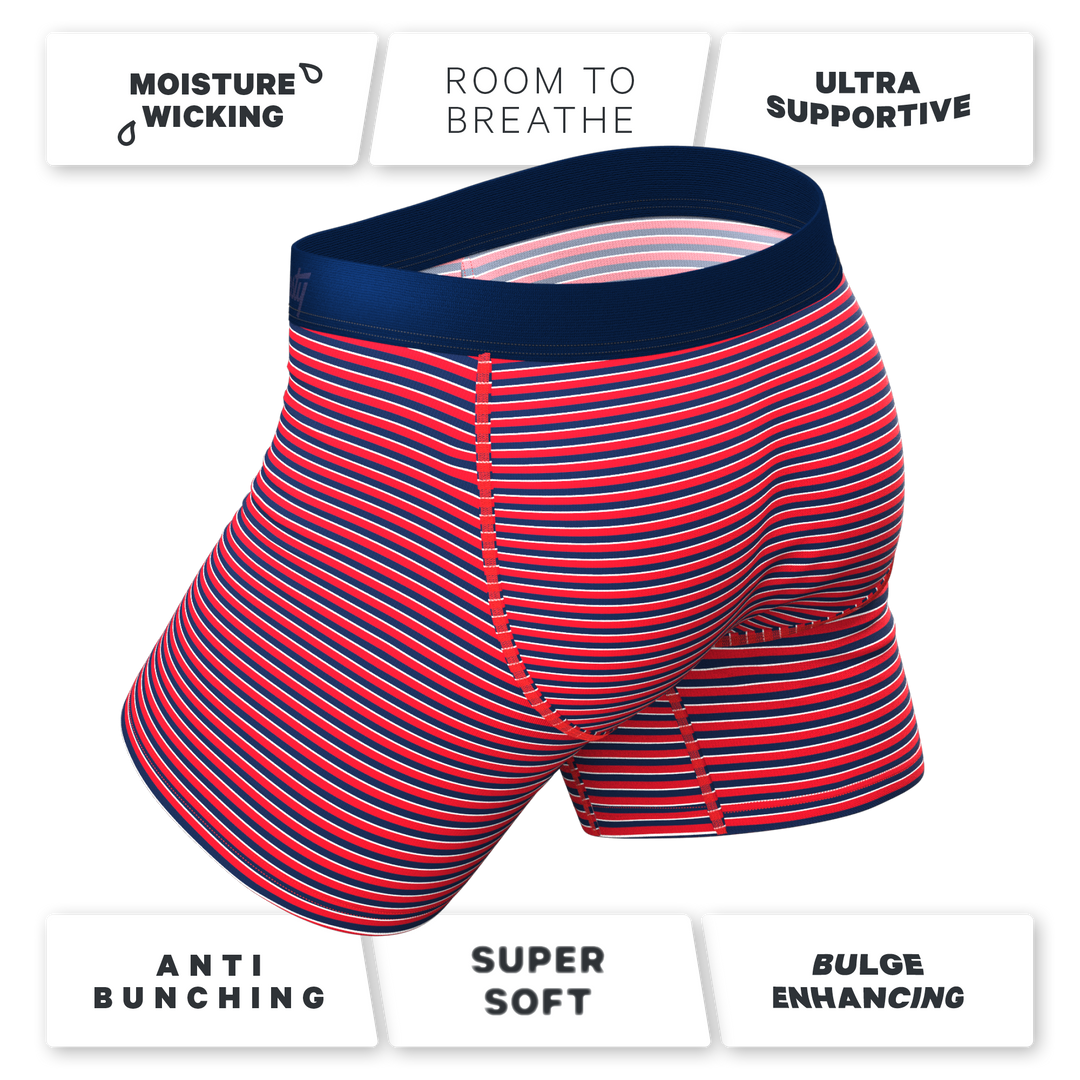 The US of A: Patriotic USA Stripe Underwear with Ball Hammock® Pouch