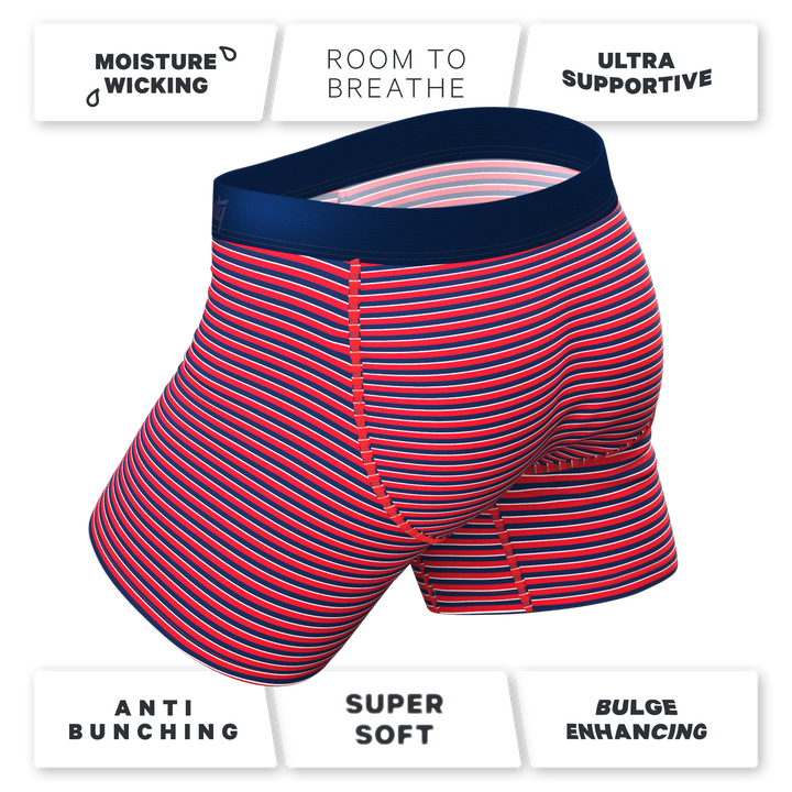 The US of A: Patriotic USA Stripe Underwear with Ball Hammock® Pouch