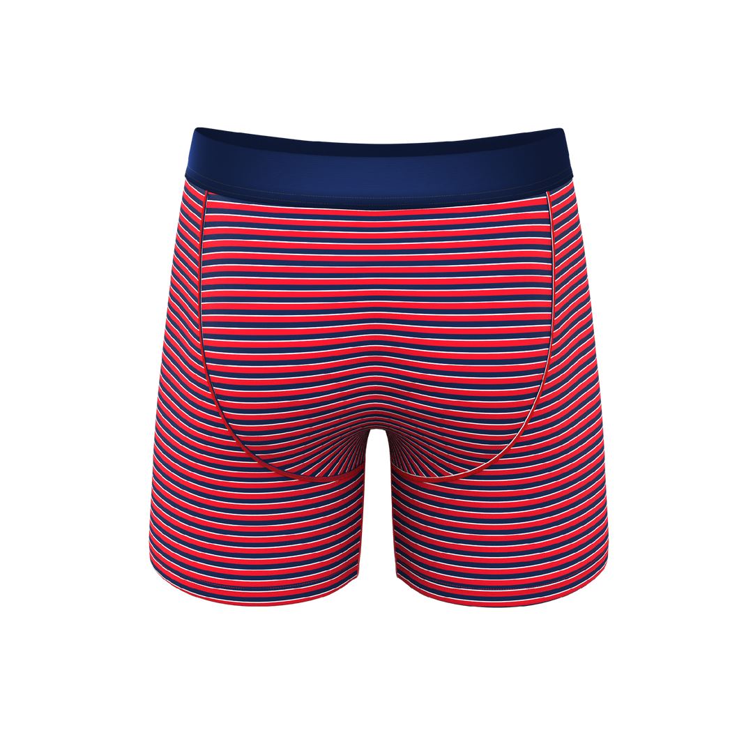 The US of A: Patriotic USA Stripe Underwear with Ball Hammock® Pouch